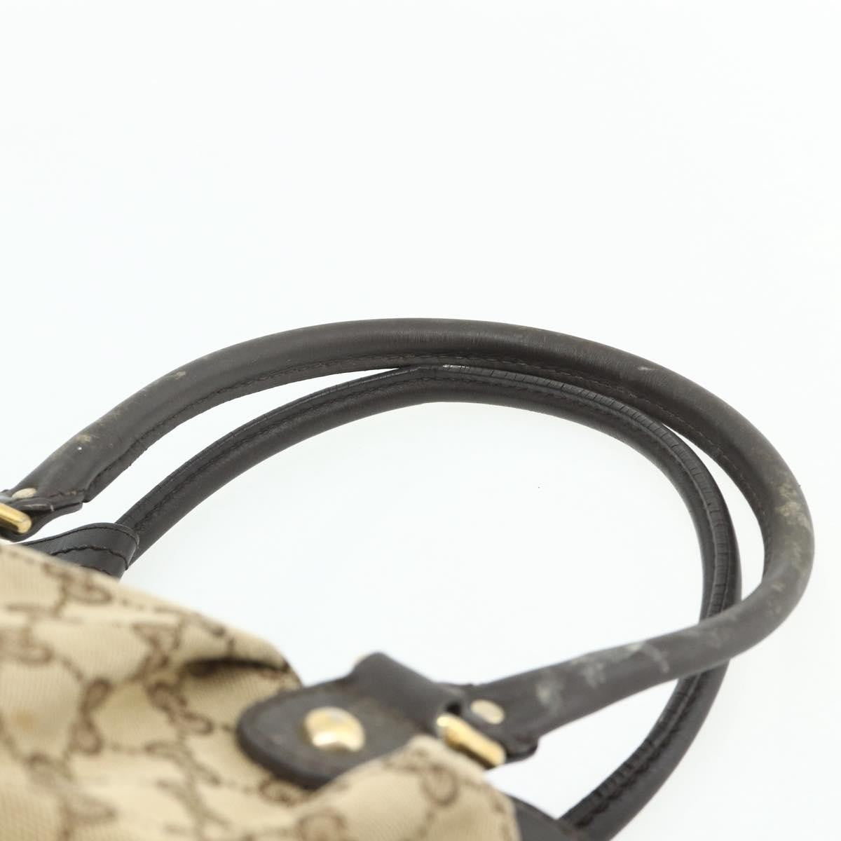 Gucci GUCCI GG Canvas Tote Bag Beige Gold 296835 Authentic 178263