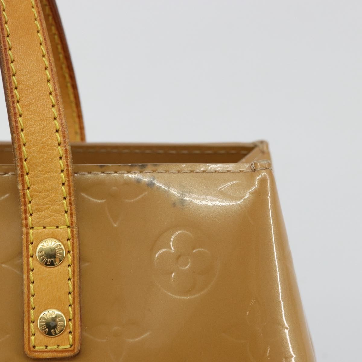 Louis Vuitton LOUIS VUITTON Monogram Vernis Reade PM Hand Bag Noisette M91334 LV Authentic BA12809