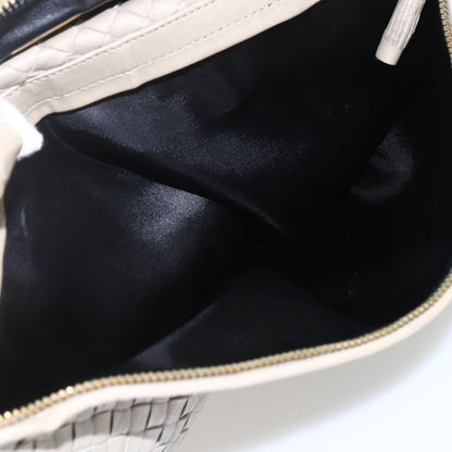 BOTTEGAVENETA BOTTEGAVENETA BOTTEGA VENETA INTRECCIATO Hand Bag Leather Beige Gold Authentic 155700