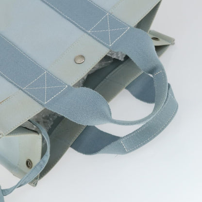 Hermès Hermès HERMES Bora Bora MM Hand Bag Canvas 2 Set Baby Blue Silver Authentic mr1842