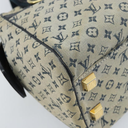 Louis Vuitton LOUIS VUITTON Monogram Mini Josephine PM Hand Bag Blue M92049 LV Authentic ep13340