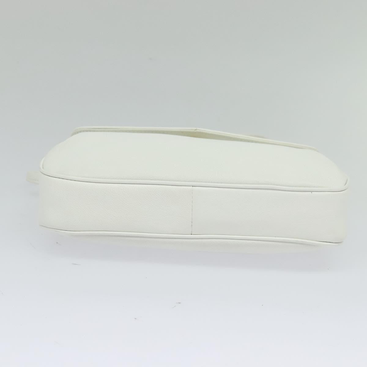 Givenchy GIVENCHY Shoulder Bag Leather White Gold Authentic MY255