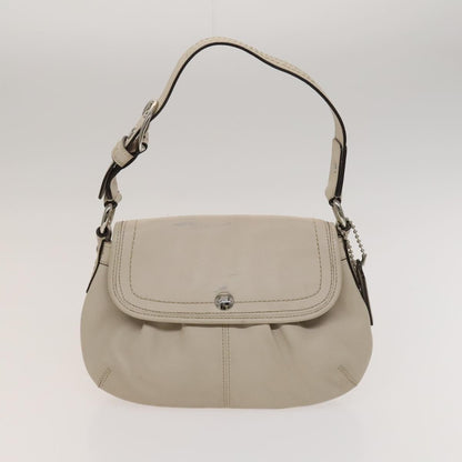 Coach Coach Shoulder Bag Leather 2 Set Brown Light Beige Authentic am8664