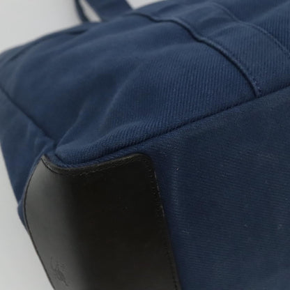 Burberry BURBERRY Blue Label Tote Bag Canvas Blue Authentic ti2869