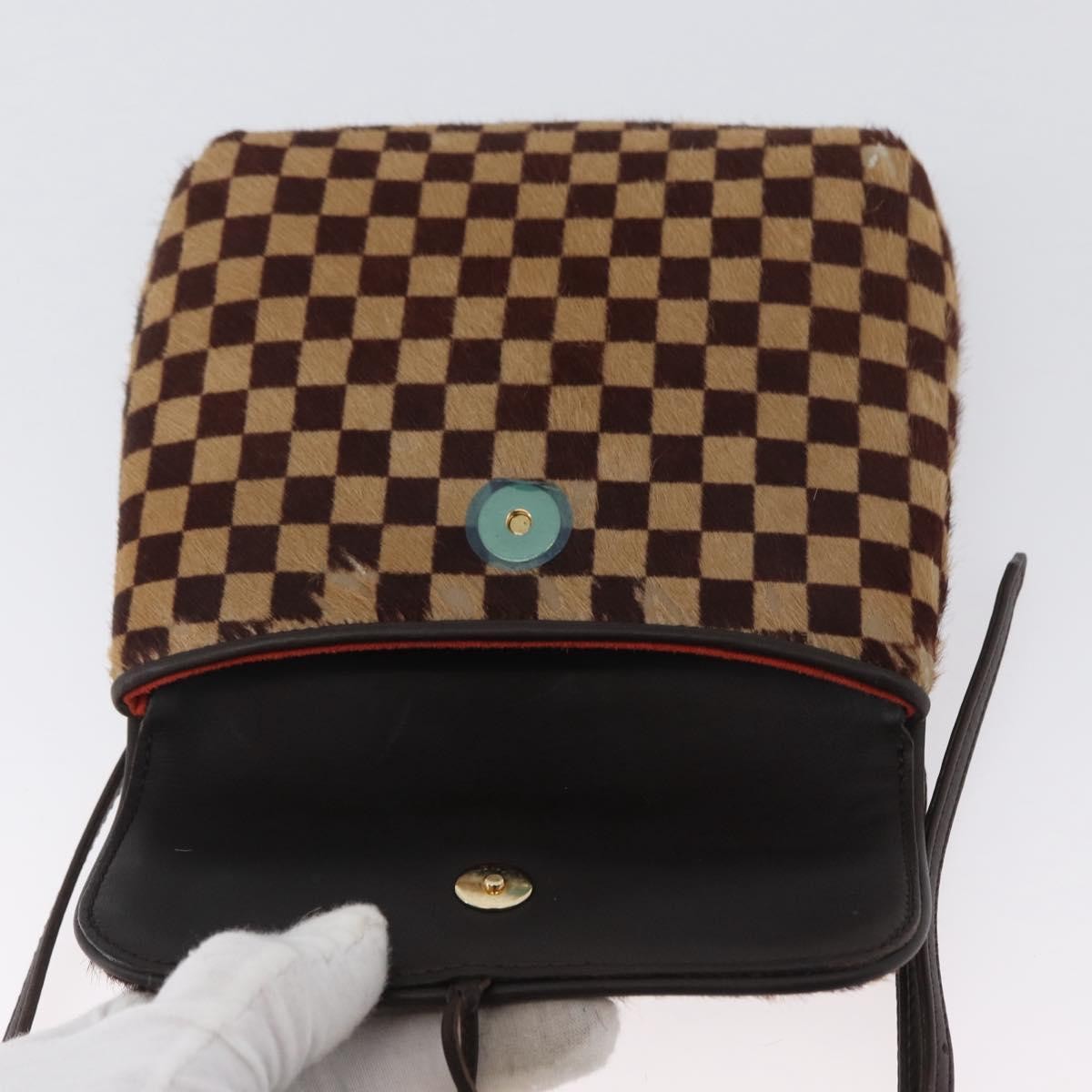 Louis Vuitton LOUIS VUITTON Damie sovage Gazelle Bag Harako leather Brown M92130 Authentic ka3269