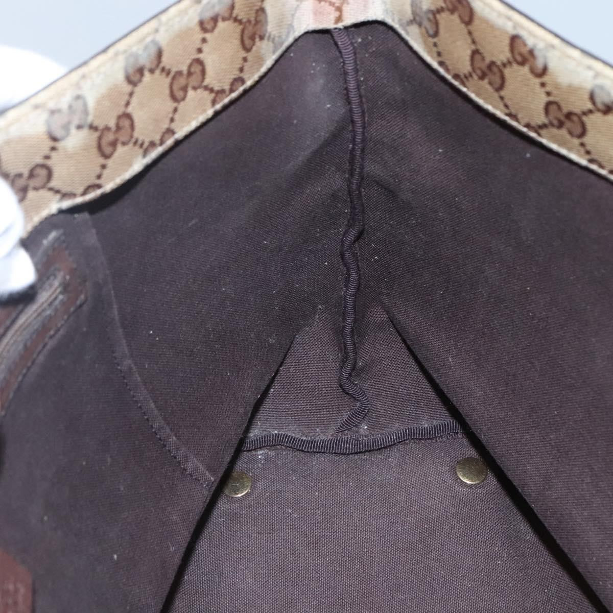 Gucci GUCCI GG Crystal Tote Bag Beige 207291 Authentic MX192