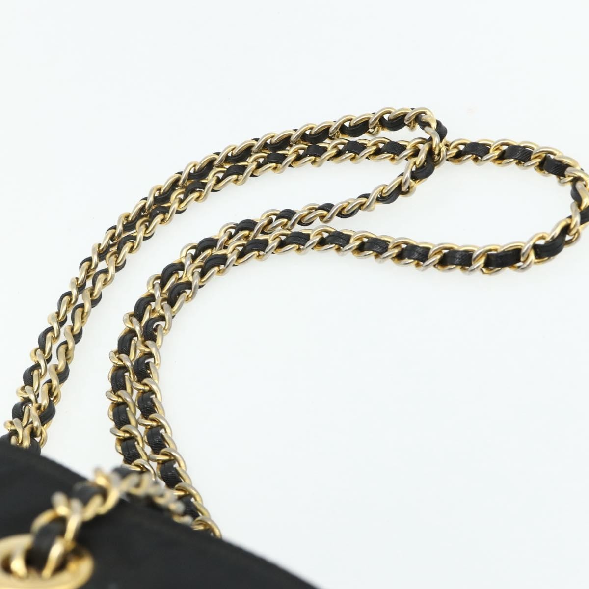 Prada PRADA Chain Tote Bag Nylon Black Gold Authentic 178129