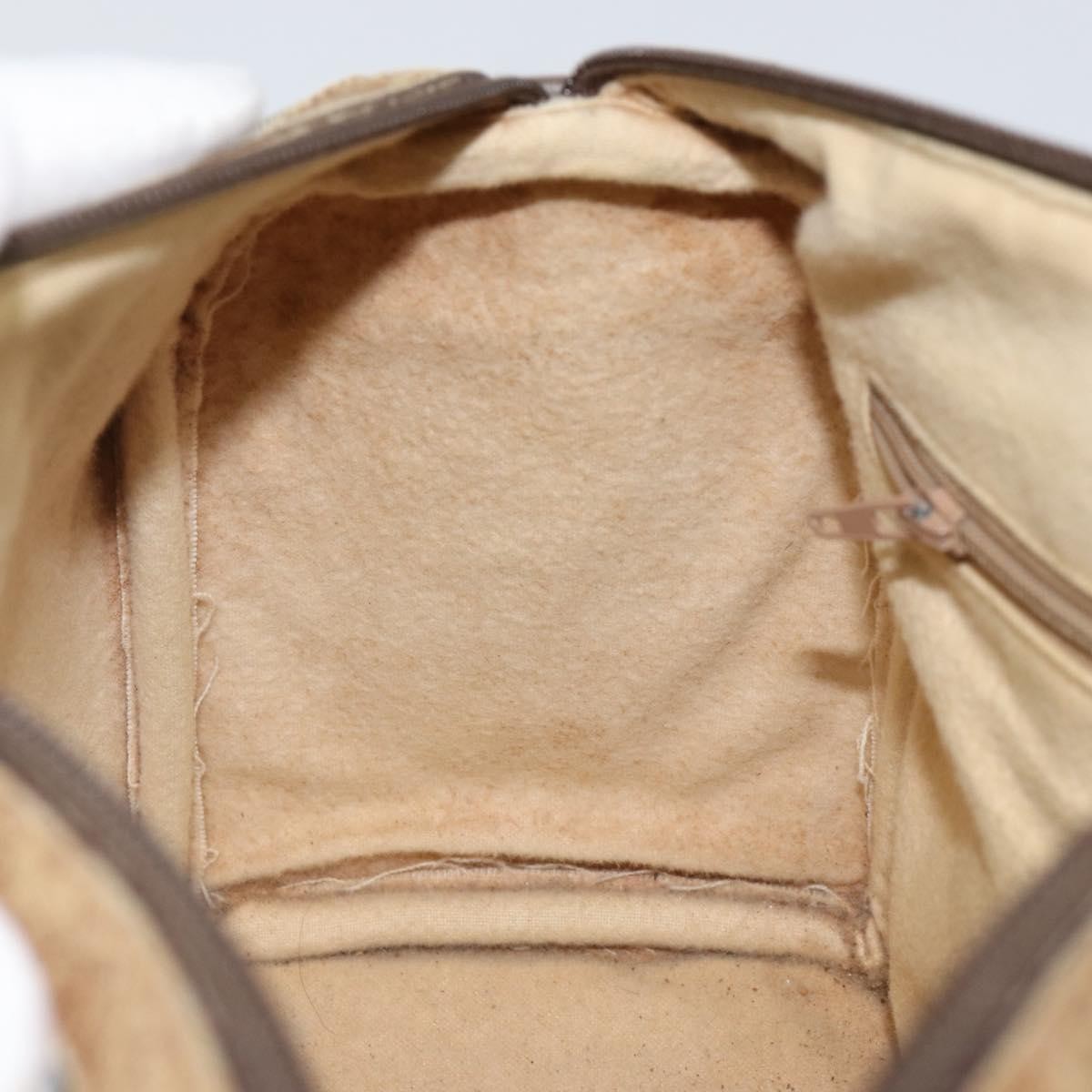 Gucci GUCCI GG Supreme Web Sherry Line Boston Bag PVC Beige Gold 40 02 006 Authentic 144227