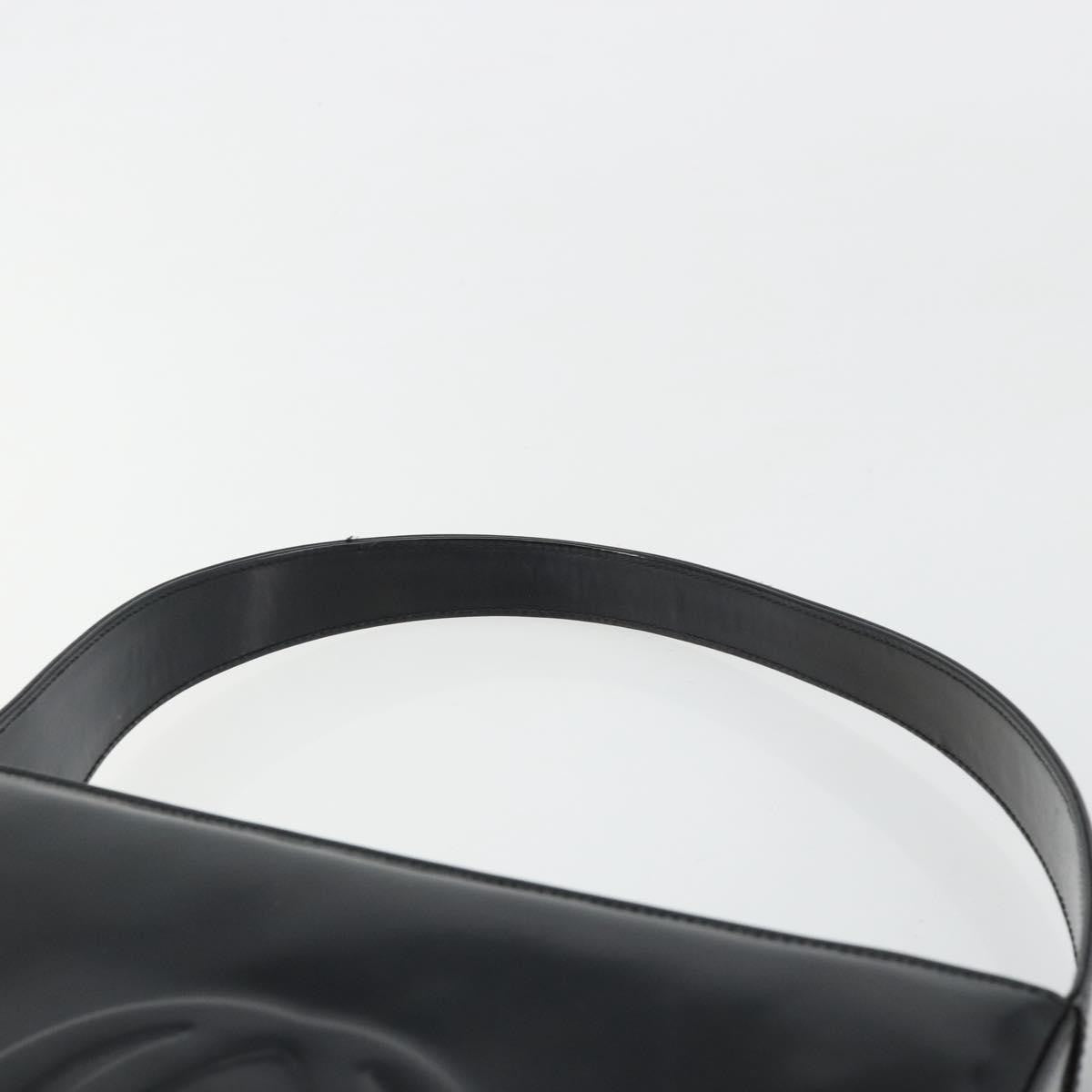 Gucci GUCCI Soho Shoulder Bag Patent leather Black Silver Authentic 179948
