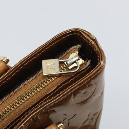 Louis Vuitton LOUIS VUITTON Monogram Vernis Houston Hand Bag Bronze M91122 LV Authentic 171944