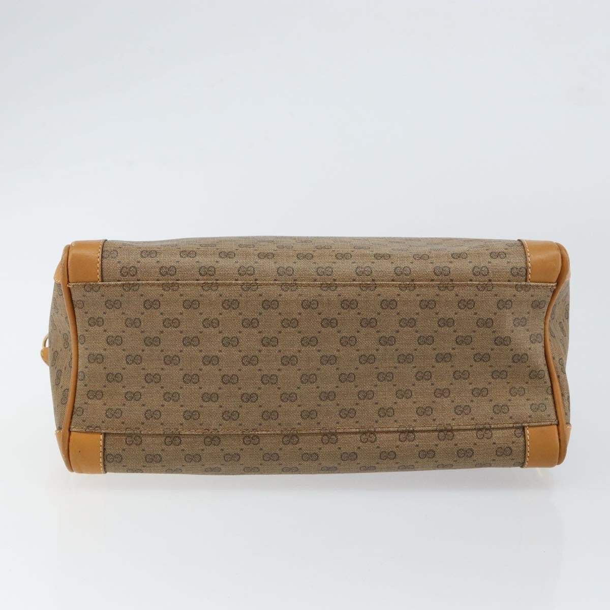 Gucci GUCCI Micro GG Supreme Shoulder Bag PVC Beige Gold Authentic ep11521