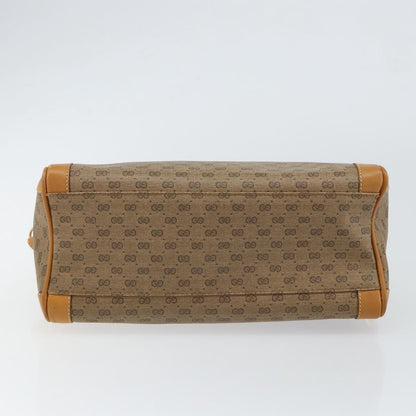 Gucci GUCCI Micro GG Supreme Shoulder Bag PVC Beige Gold Authentic ep11521