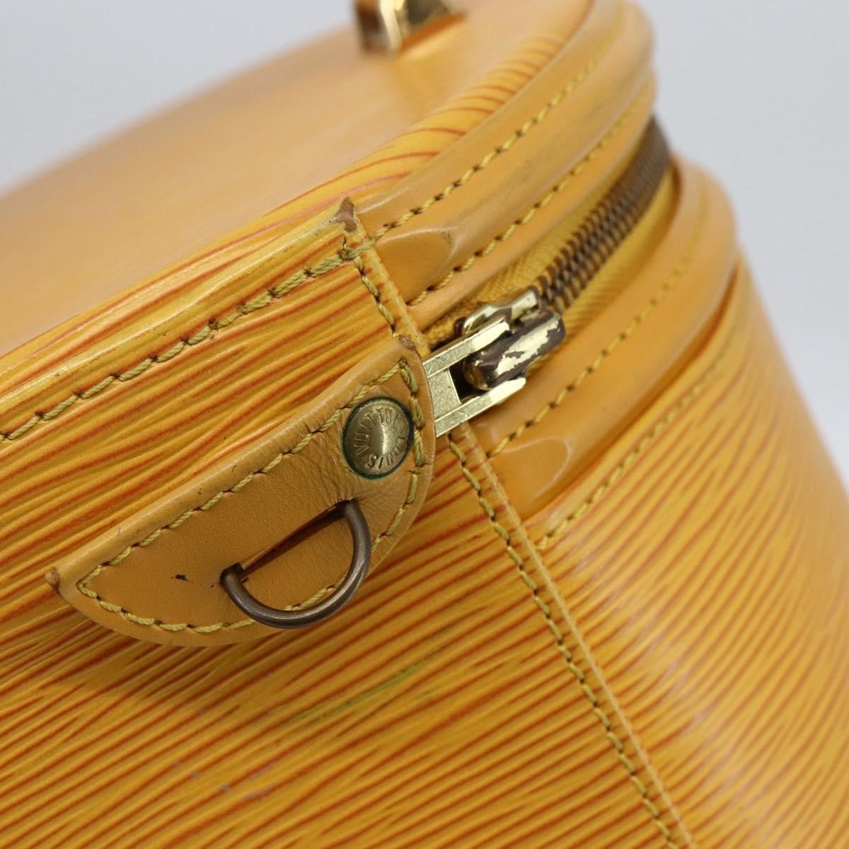 Louis Vuitton LOUIS VUITTON Epi Cannes Hand Bag Yellow M48039 LV Authentic BA10743