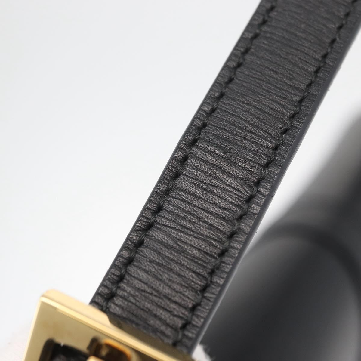 Gucci GUCCI Jackie Shoulder Bag Leather Black Gold 001 3824 Authentic yk20433