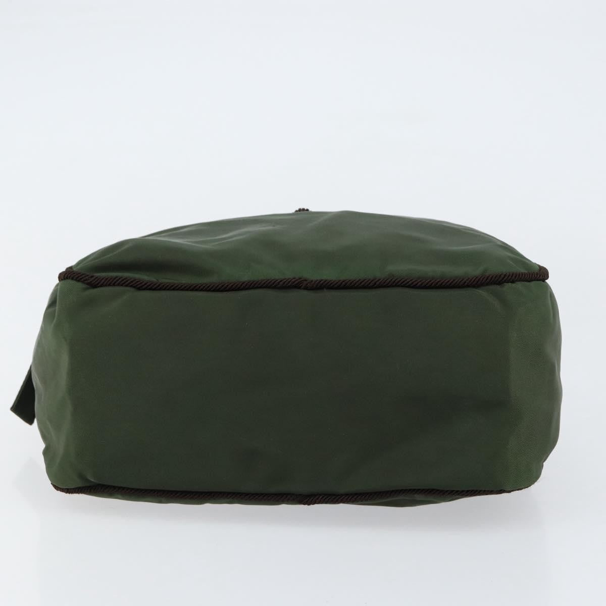 Prada PRADA Hand Bag Nylon Green Authentic 153060