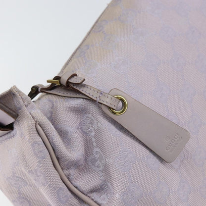 Gucci GUCCI GG Canvas Shoulder Bag Purple Gold 92699 Authentic 158466
