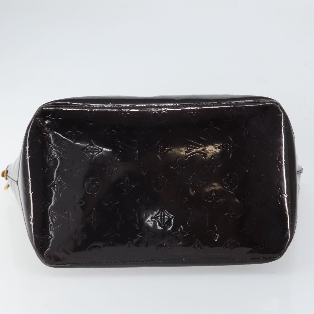 Louis Vuitton LOUIS VUITTON Monogram Vernis Bellevue GM Tote Bag Amarante M93589 Authentic 166294