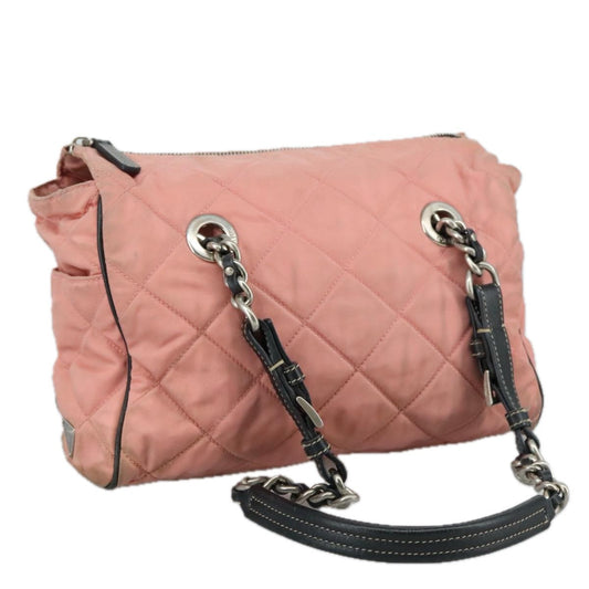 Prada PRADA Shoulder Bag Nylon Pink Authentic 107515