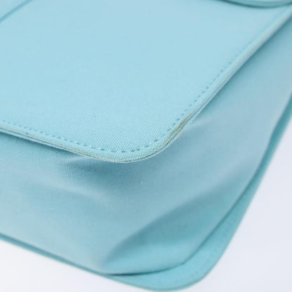 Saint Laurent SAINT LAURENT Shoulder Bag Canvas Light Blue Authentic BA5491