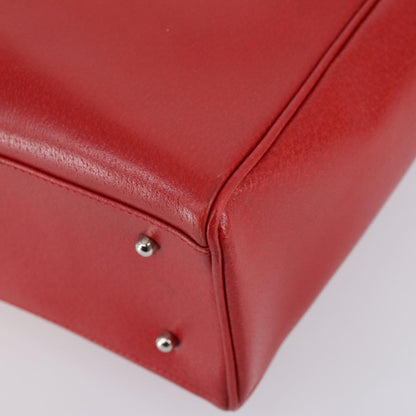 Gucci GUCCI Hand Bag Leather Red Authentic 148420