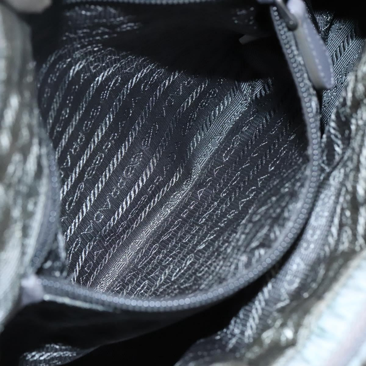 Prada PRADA Hand Bag Nylon 2way Gray Authentic 110159