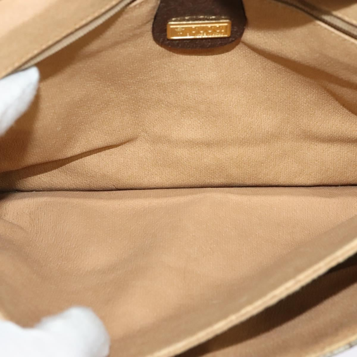 Gucci GUCCI GG Supreme Shoulder Bag PVC Beige Gold 004 904 0671 Authentic ep10822