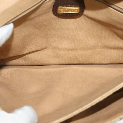 Gucci GUCCI GG Supreme Shoulder Bag PVC Beige Gold 004 904 0671 Authentic ep10822