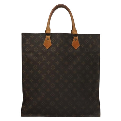 Louis Vuitton LOUIS VUITTON Monogram Sac Plat Hand Bag M51140 LV Authentic 135616