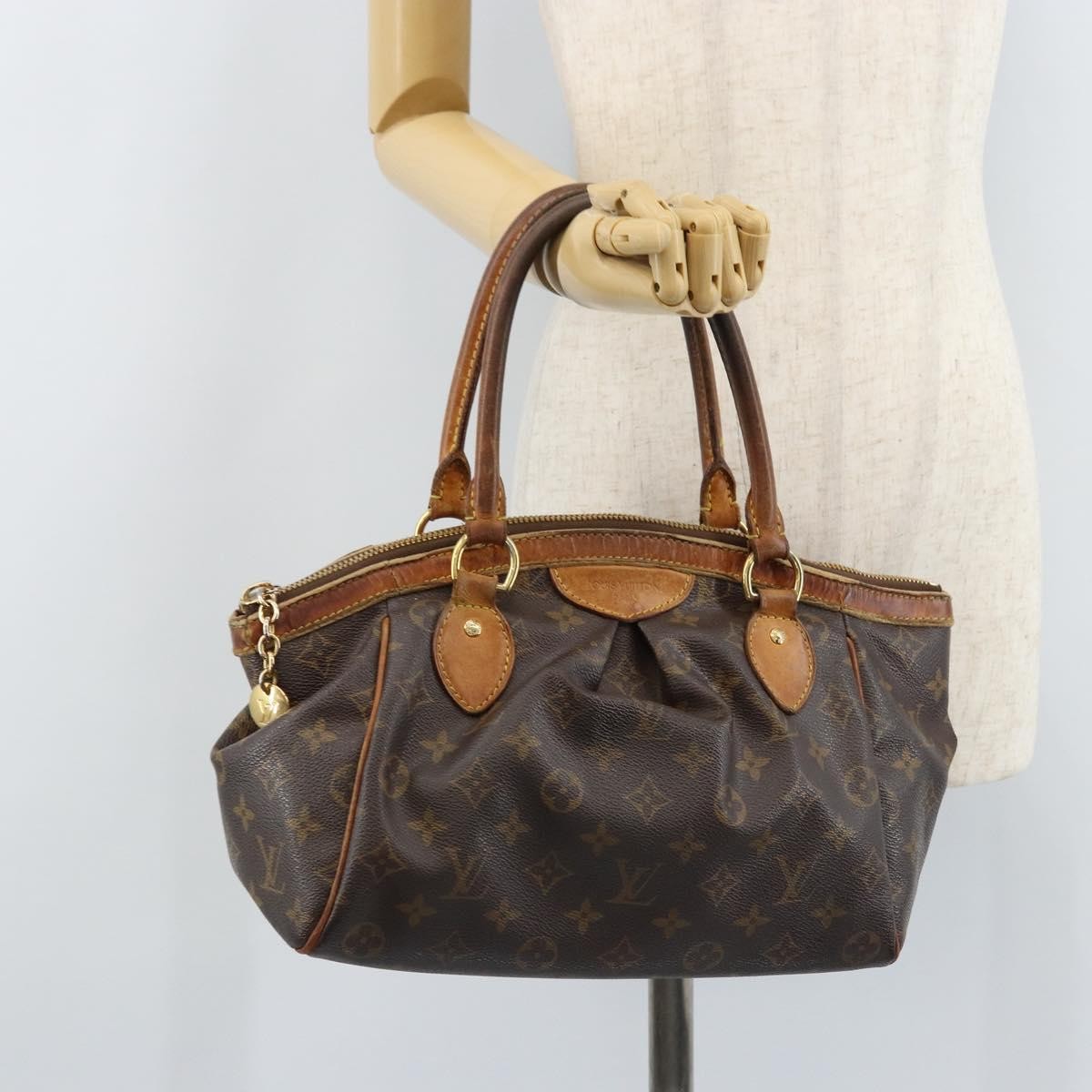 Louis Vuitton LOUIS VUITTON Monogram Tivoli PM Hand Bag M40143 LV Authentic LNZ153