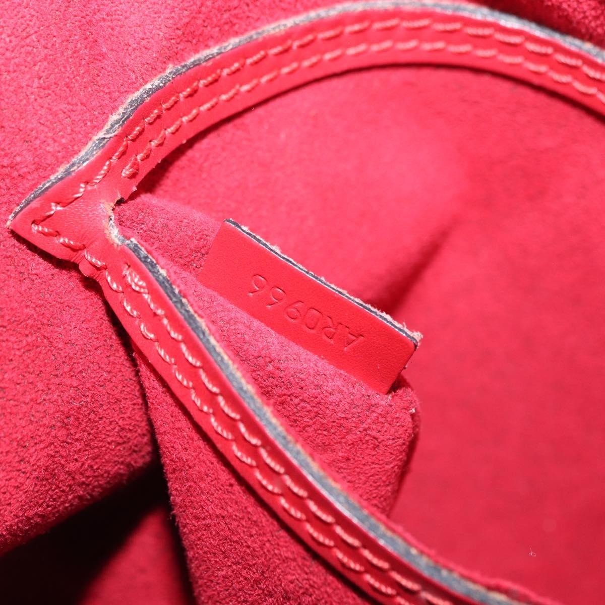 Louis Vuitton LOUIS VUITTON Epi Alma Hand Bag Castilian Red M52147 LV Authentic 158108