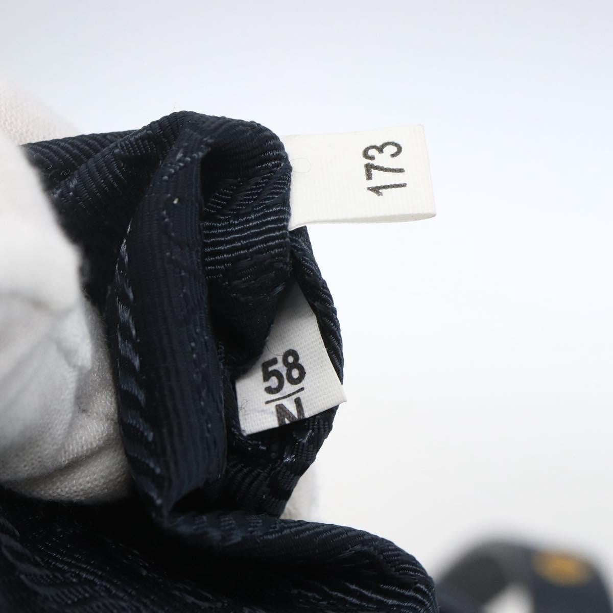 Prada PRADA Tote Bag Nylon Navy Gold Authentic 166304