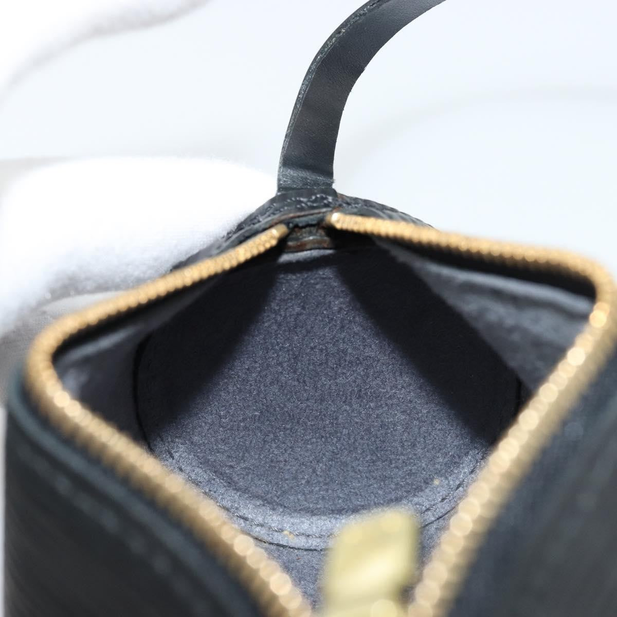 Louis Vuitton LOUIS VUITTON Epi Soufflot Pouch Black LV Authentic BA12311 Bag