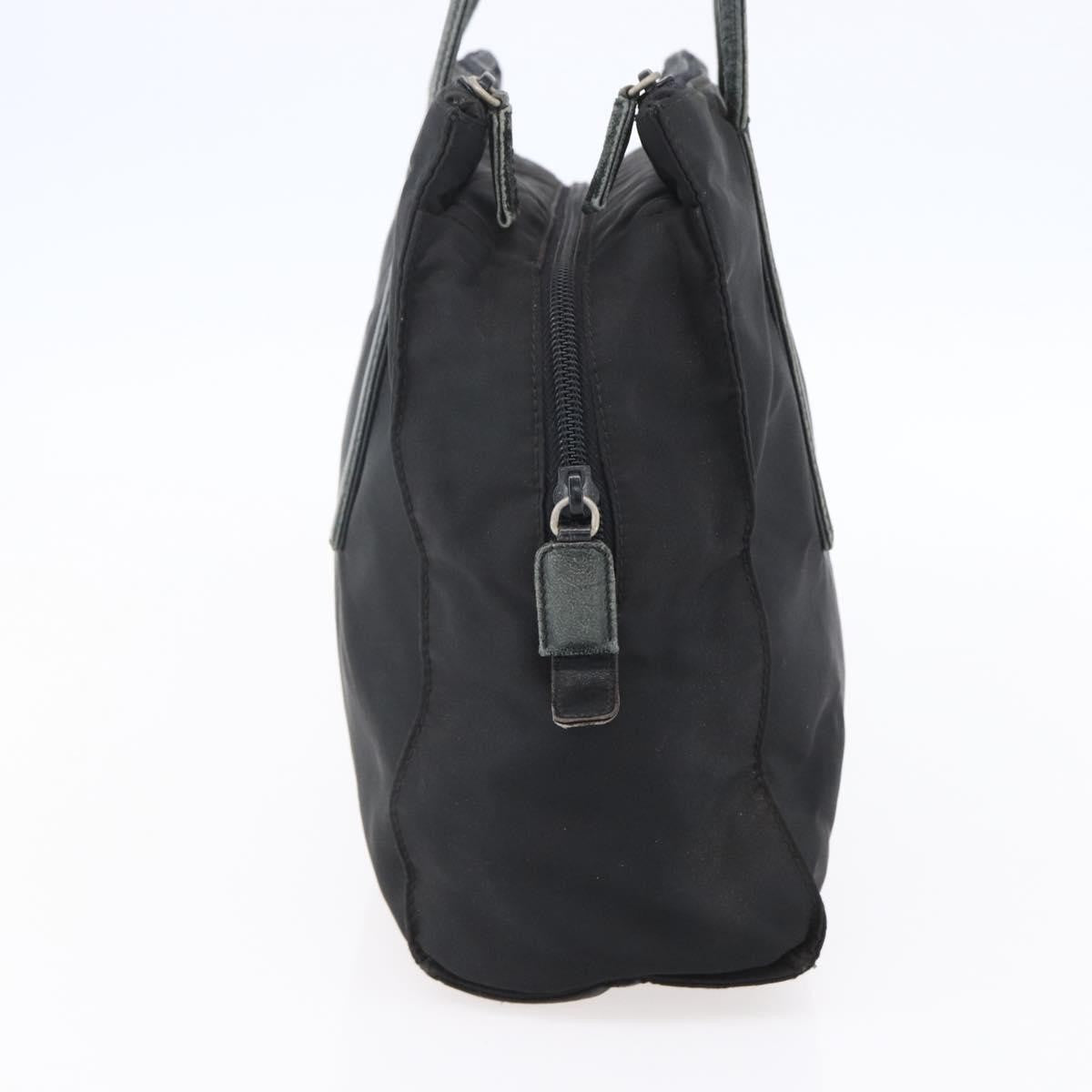 Prada PRADA Hand Bag Nylon Black Silver Authentic 154514