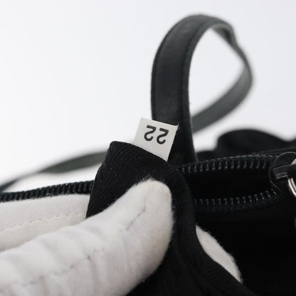Prada PRADA Tote Bag Nylon Black Silver Authentic 175704