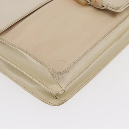 Prada PRADA Shoulder Bag Nylon Beige Silver Authentic bs33180