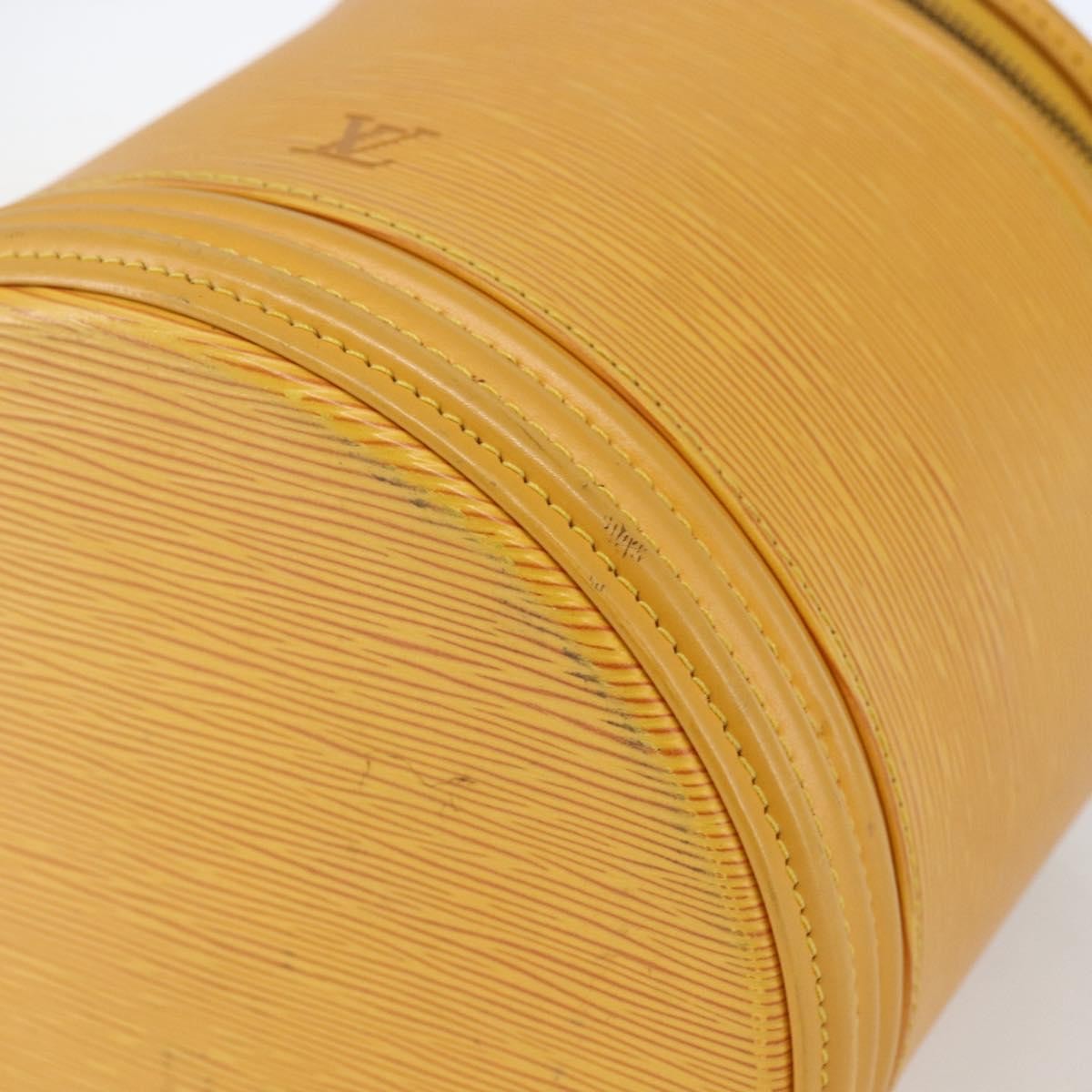 Louis Vuitton LOUIS VUITTON Epi Cannes Hand Bag Yellow M48039 LV Authentic BA10743