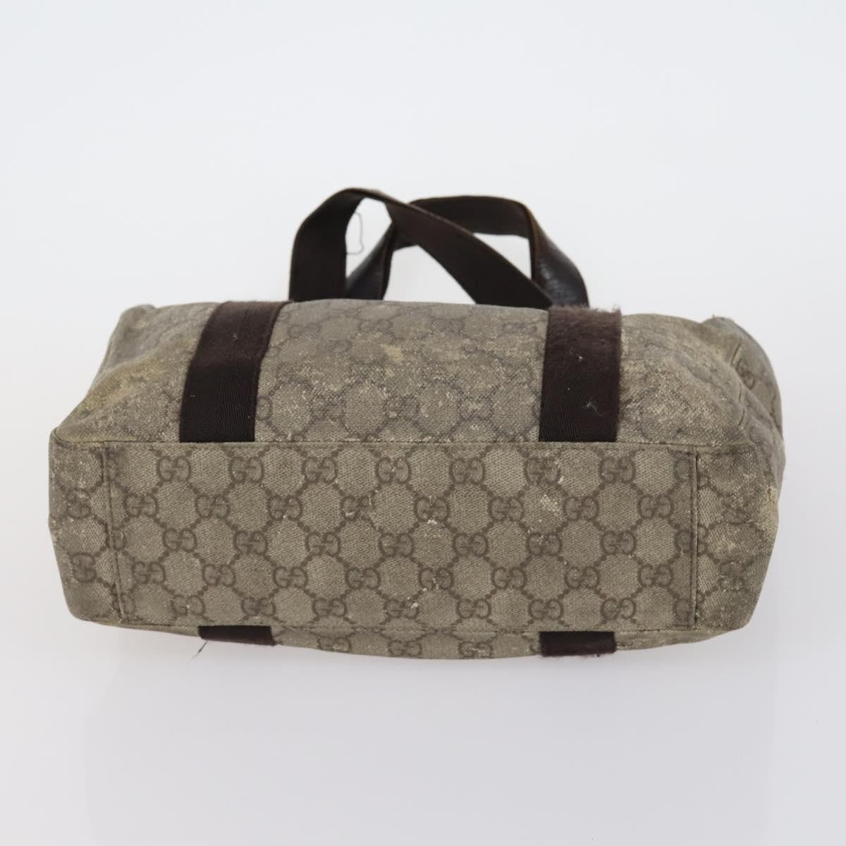Gucci GUCCI GG Canvas Shoulder Bag Leather 3 Set Beige Black Authentic 150481