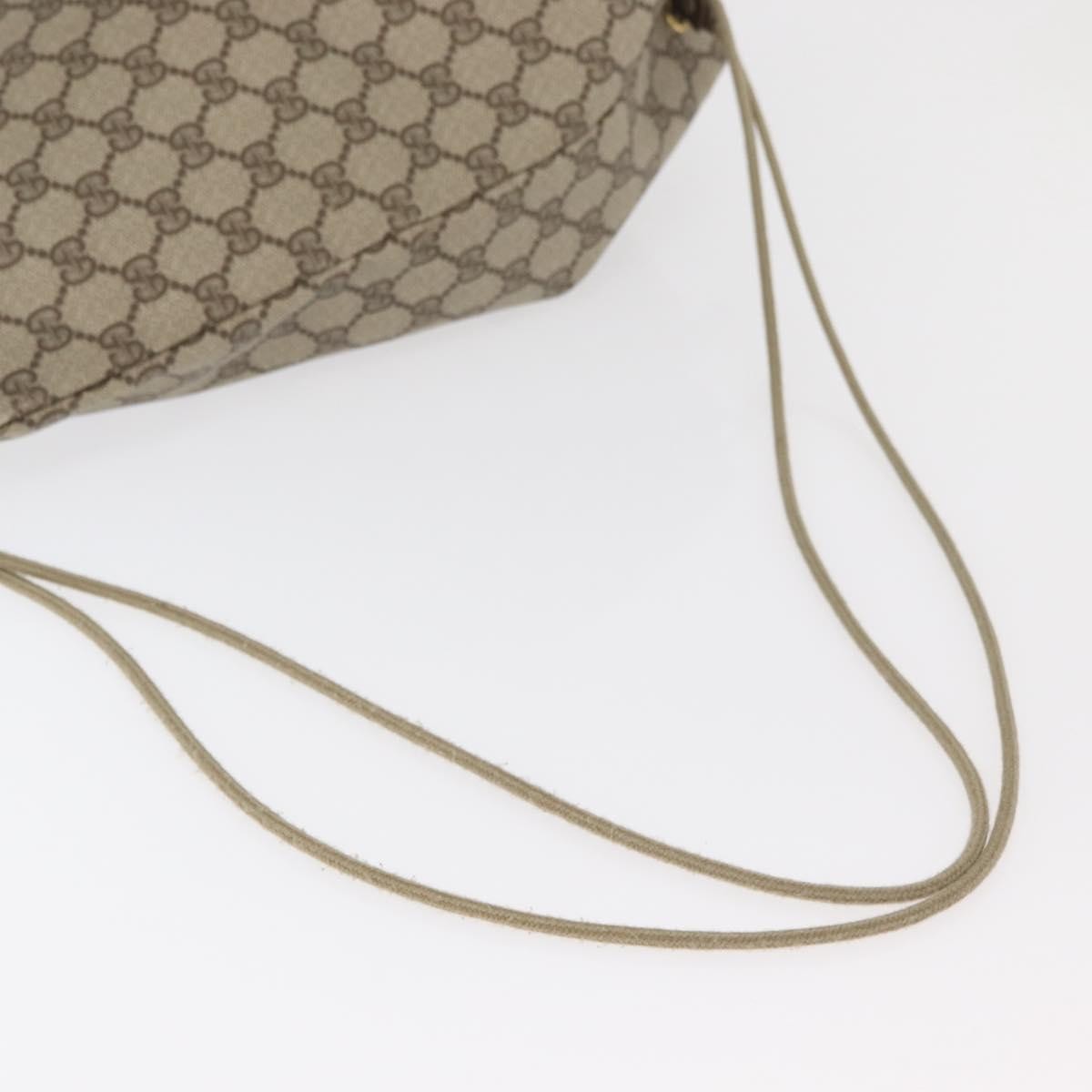 Gucci GUCCI GG Supreme purse Shoulder Bag PVC Beige Gold 97 19 302 Authentic 177502