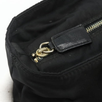 Prada PRADA Chain Tote Bag Nylon Black Gold Authentic 178129