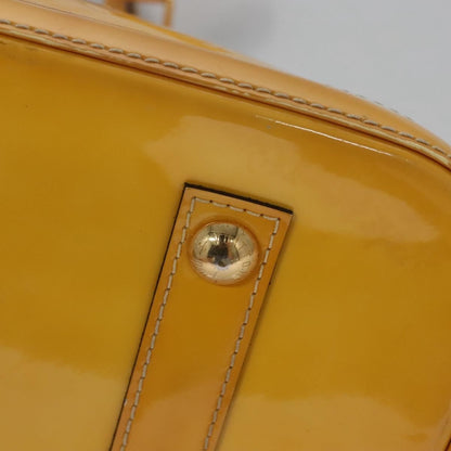 Louis Vuitton LOUIS VUITTON Monogram Vernis Alma PM Hand Bag Citrin M90101 LV Authentic EC497