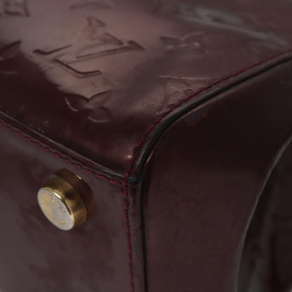 Louis Vuitton LOUIS VUITTON Vernis Blair MM Hand Bag 2way Rouge Favist M91690 LV Authentic EC506