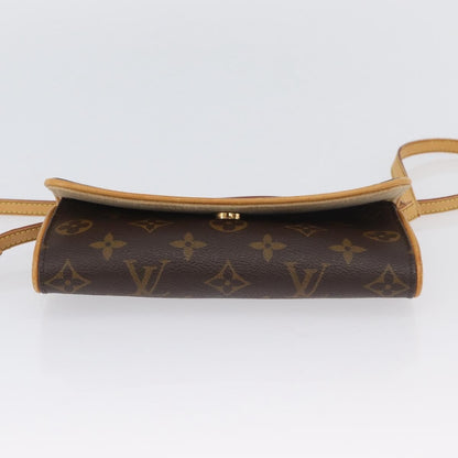 Louis Vuitton LOUIS VUITTON Monogram Pochette Twin PM Shoulder Bag M51854 LV Authentic ka3263