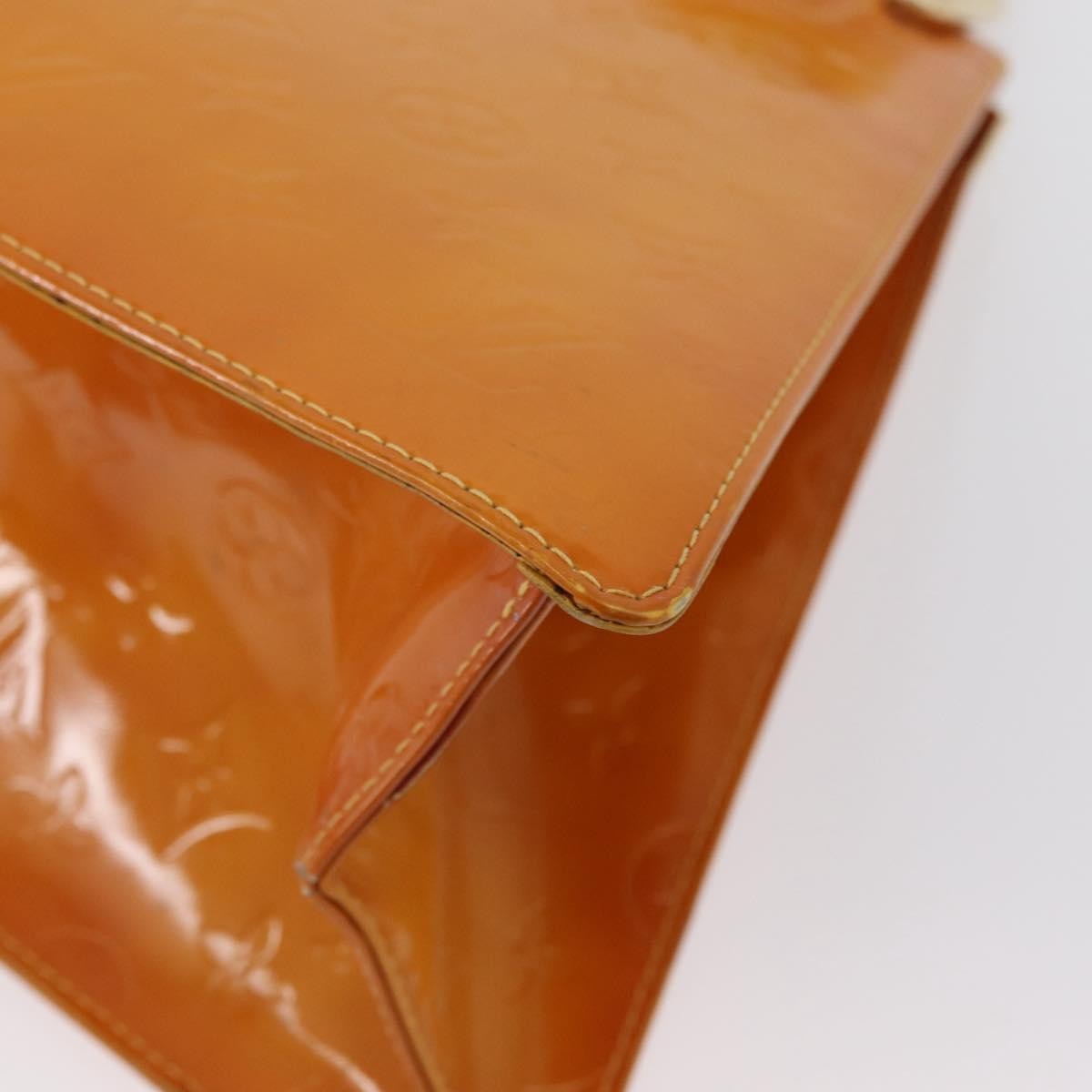 Louis Vuitton LOUIS VUITTON Monogram Vernis Forsyth Hand Bag Jaune M91112 LV Authentic mr2024
