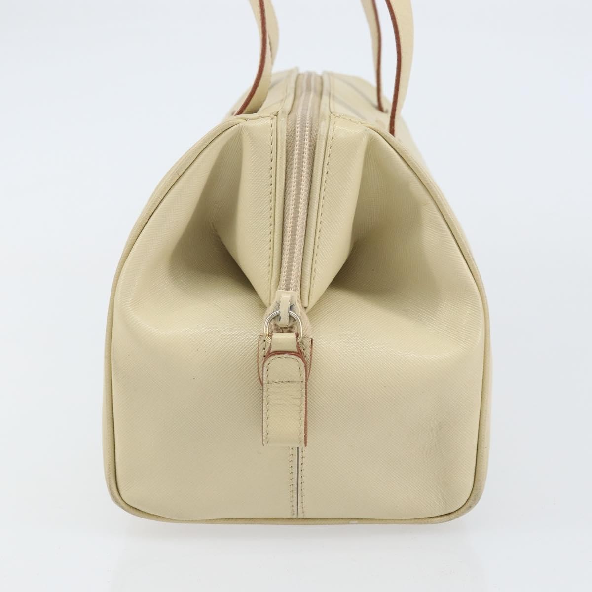Prada PRADA Hand Bag Leather Beige Authentic BA8175