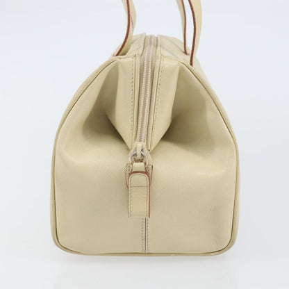 Prada PRADA Hand Bag Leather Beige Authentic BA8175