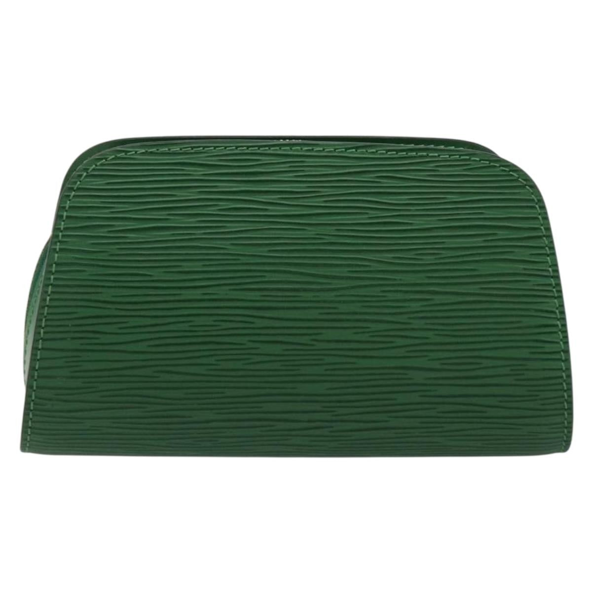 Louis Vuitton LOUIS VUITTON Epi Dauphine PM Cosmetic Pouch Green M48444 LV Authentic BA12760 Bag