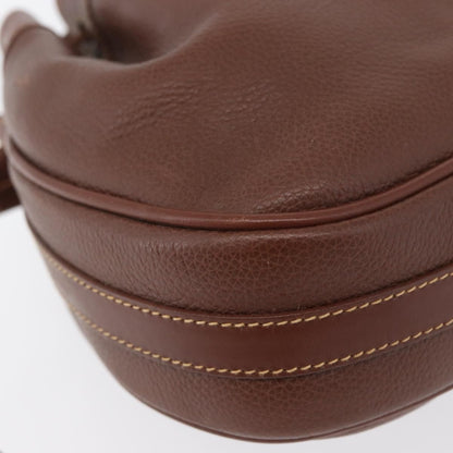 Gucci GUCCI Shoulder Bag Leather Brown Gold 007 984 0065 Authentic fm5085