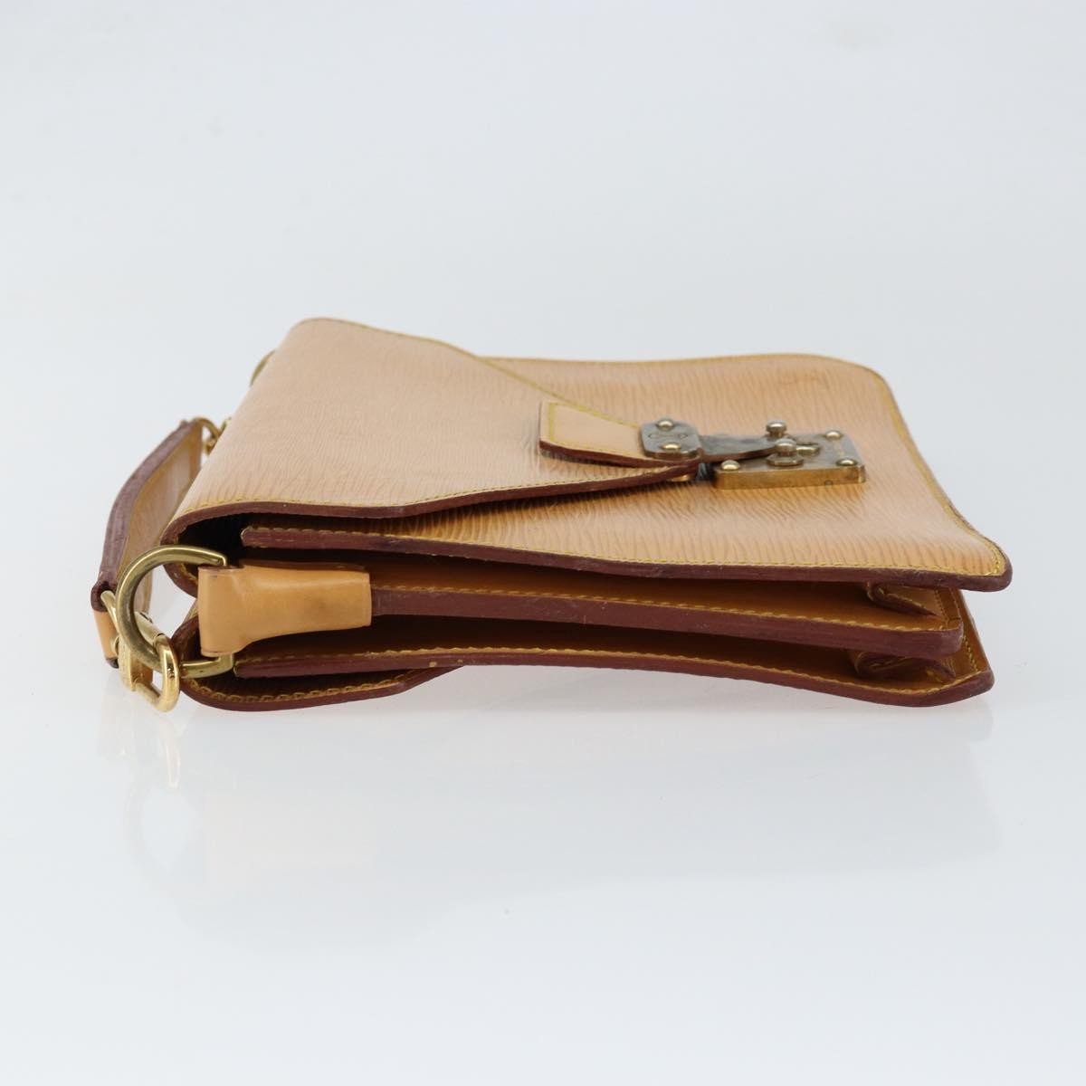 Louis Vuitton LOUIS VUITTON Epi Biface Hand Bag 2way Beige LV Authentic bs30897