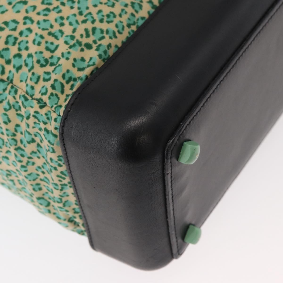 BOTTEGAVENETA BOTTEGAVENETA BOTTEGA VENETA Hand Bag Nylon Leather Green Authentic 171524