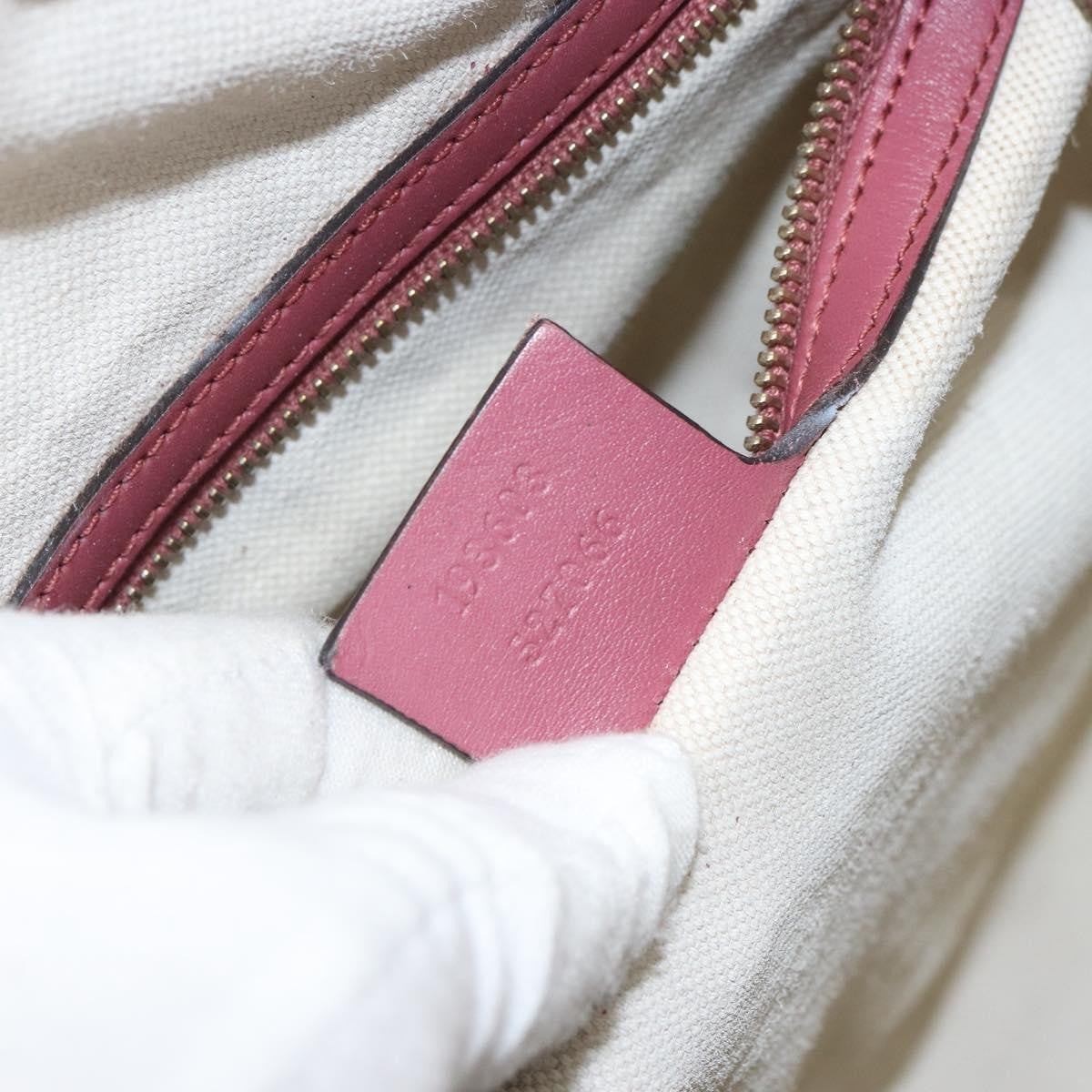 Gucci GUCCI GG Implementation Boston Bag PVC Gold Pink 193603 Authentic 166330